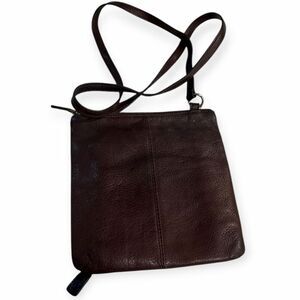 FOSSIL Women’s Vintage Brown Leather Mini Maddox Crossbody Bag